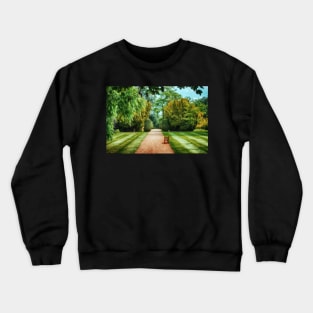 Green Formal Garden Crewneck Sweatshirt